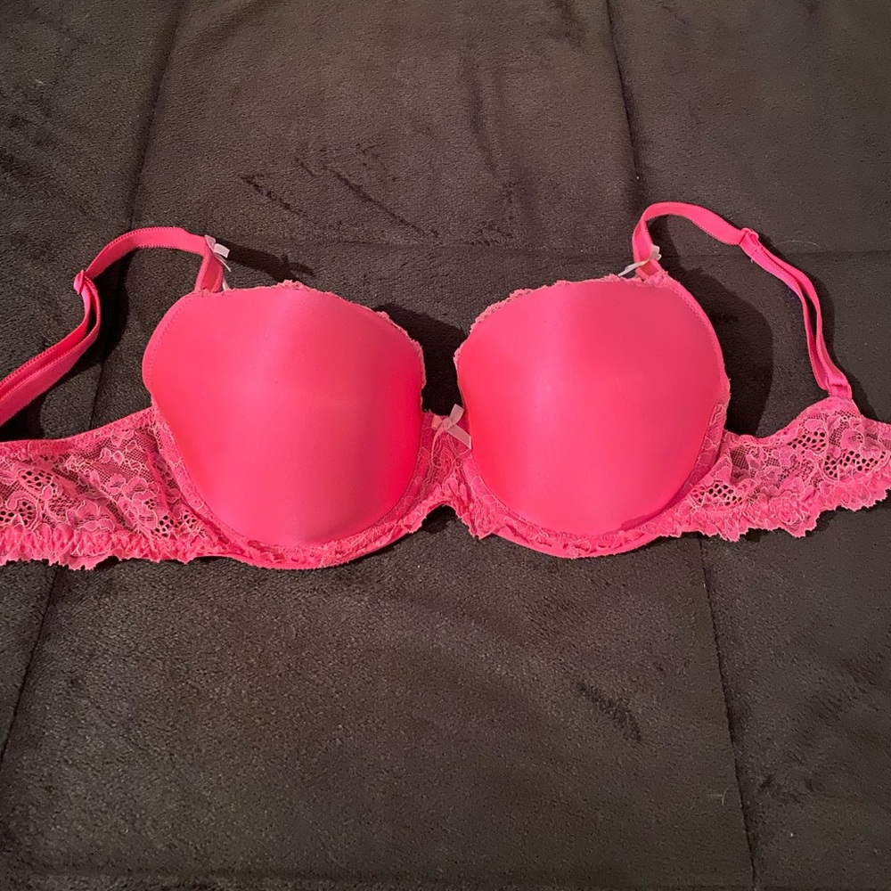 Hot Pink Push-up Bra